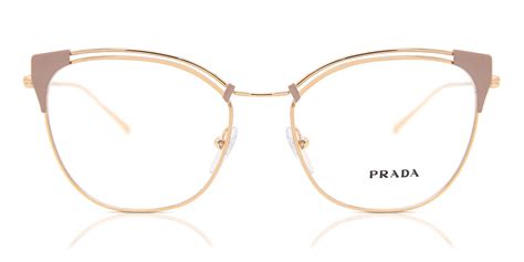 prada pr62uv yep1o1|Prada PR 62UV Women's Eyeglasses Beige/Pink Gold 53.